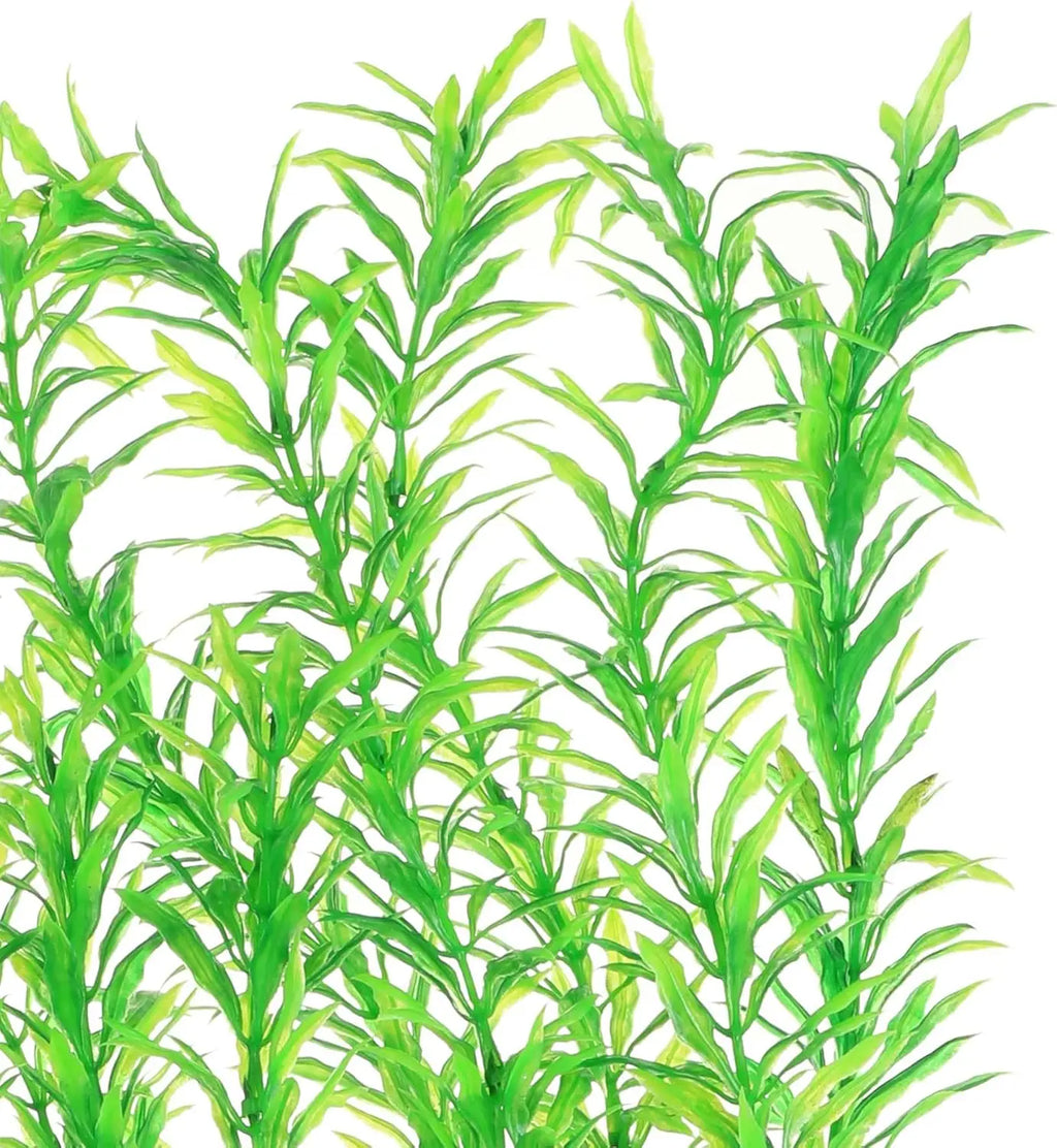 Extra Large 21 Inches Artificial Aquarium Plants, Tall Fish Tank Decorations for Freshwater and Saltwater Tanks (2 Pieces)