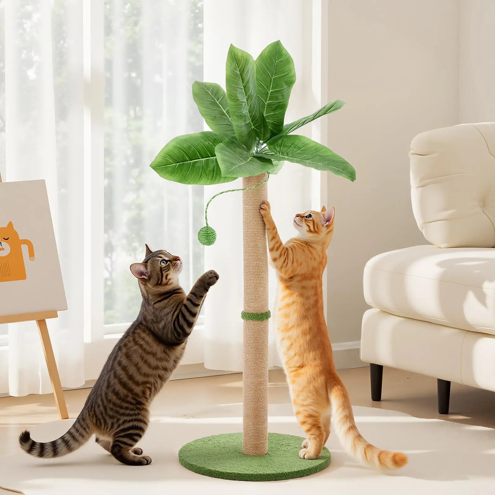 33In Tall Cat Scratching Post