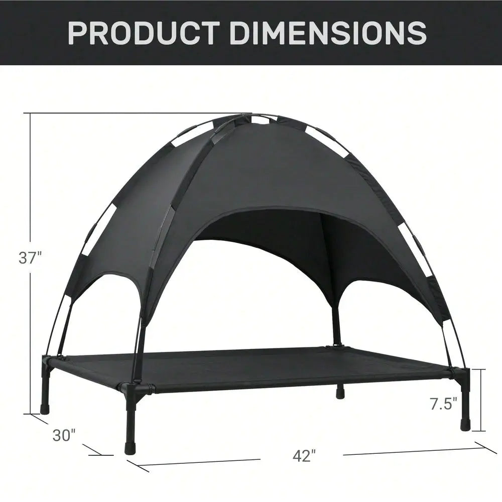 Outdoor Dog Cot With Canopy