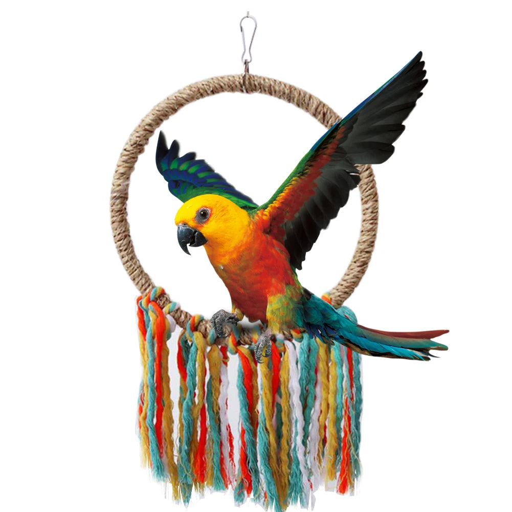 Parrot Toy Cotton Rope Circle