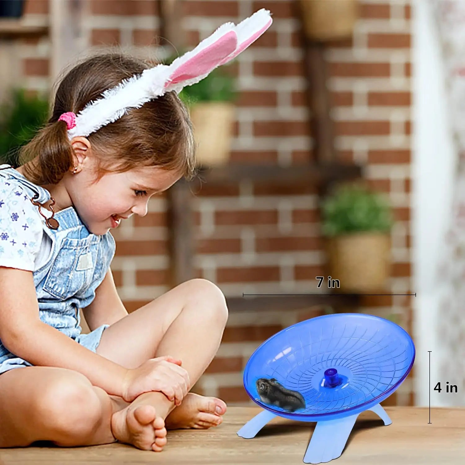Blue Silent Small Pet Exercise Wheel