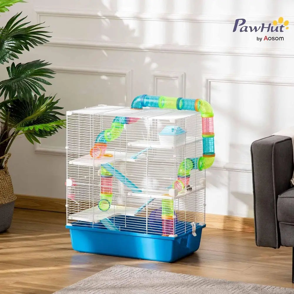 5-Tier Hamster Cage with Tubes, Tunnels