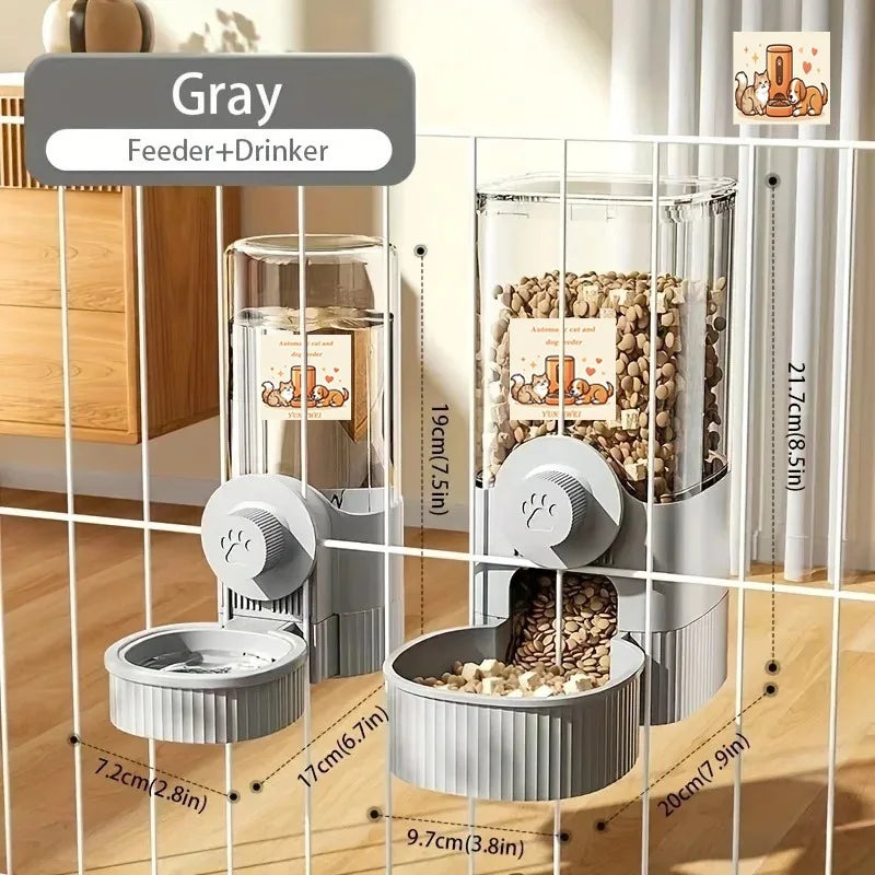 Hanging Automatic Pet Food Feeder/Water Dispenser