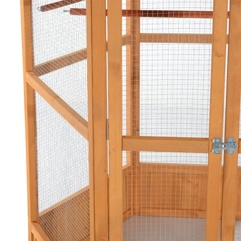 Hexagonal Outdoor Wooden Aviary