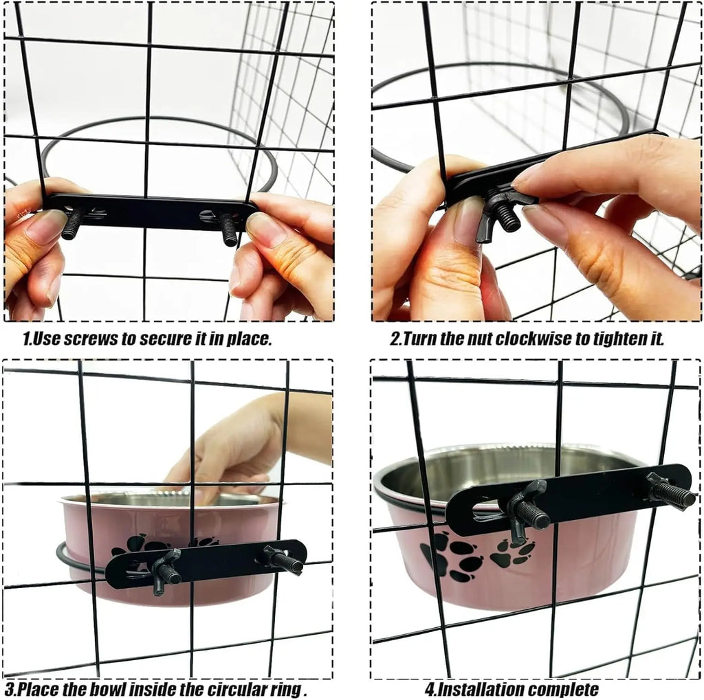 Crate Food and Water Bowl