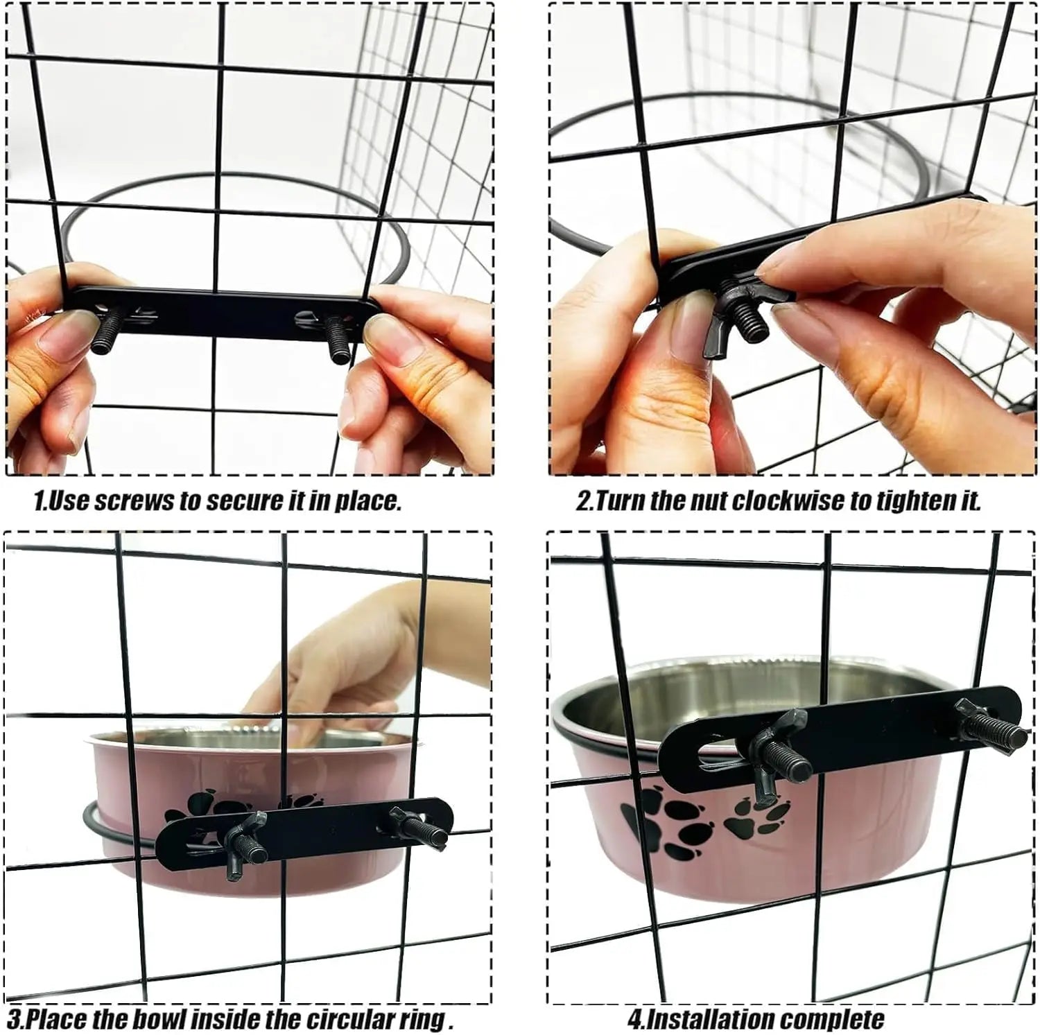 Crate Food and Water Bowl