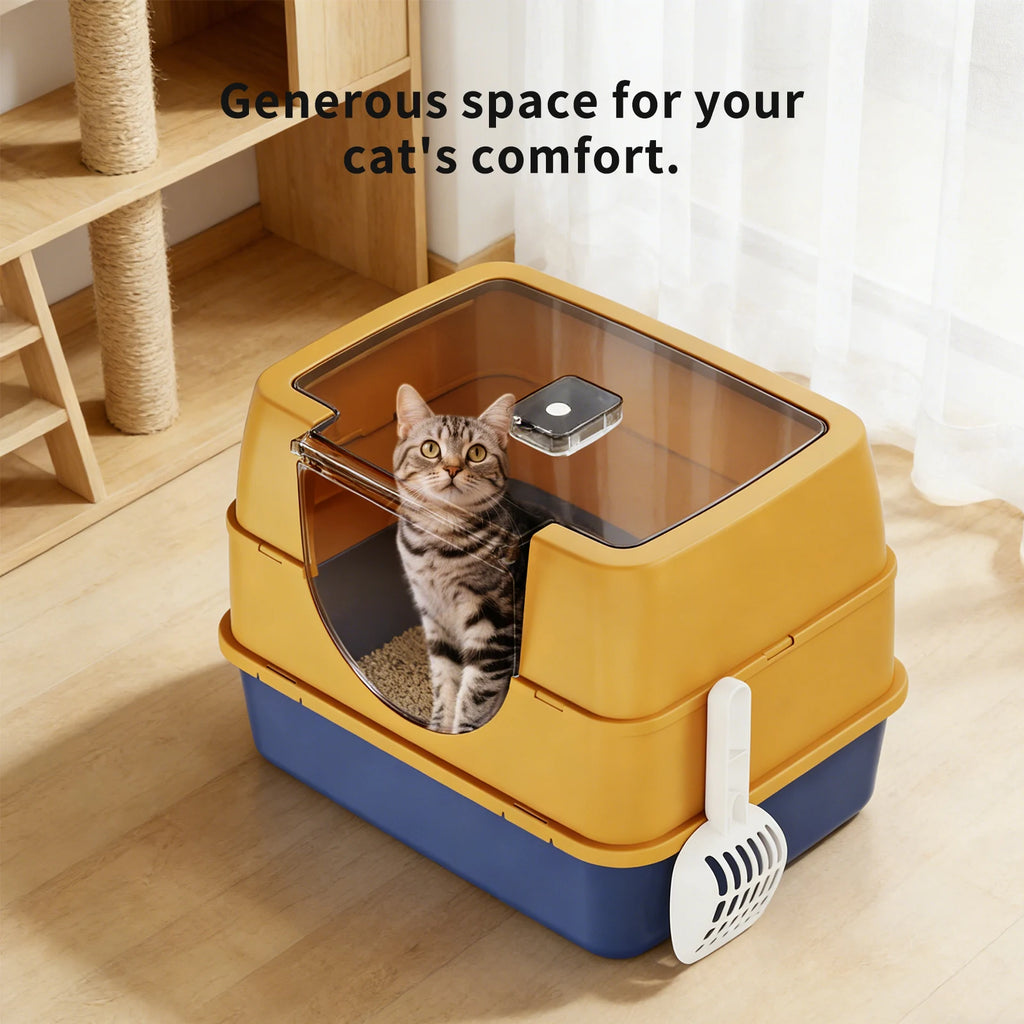 Stainless Steel Litter Box with Lid