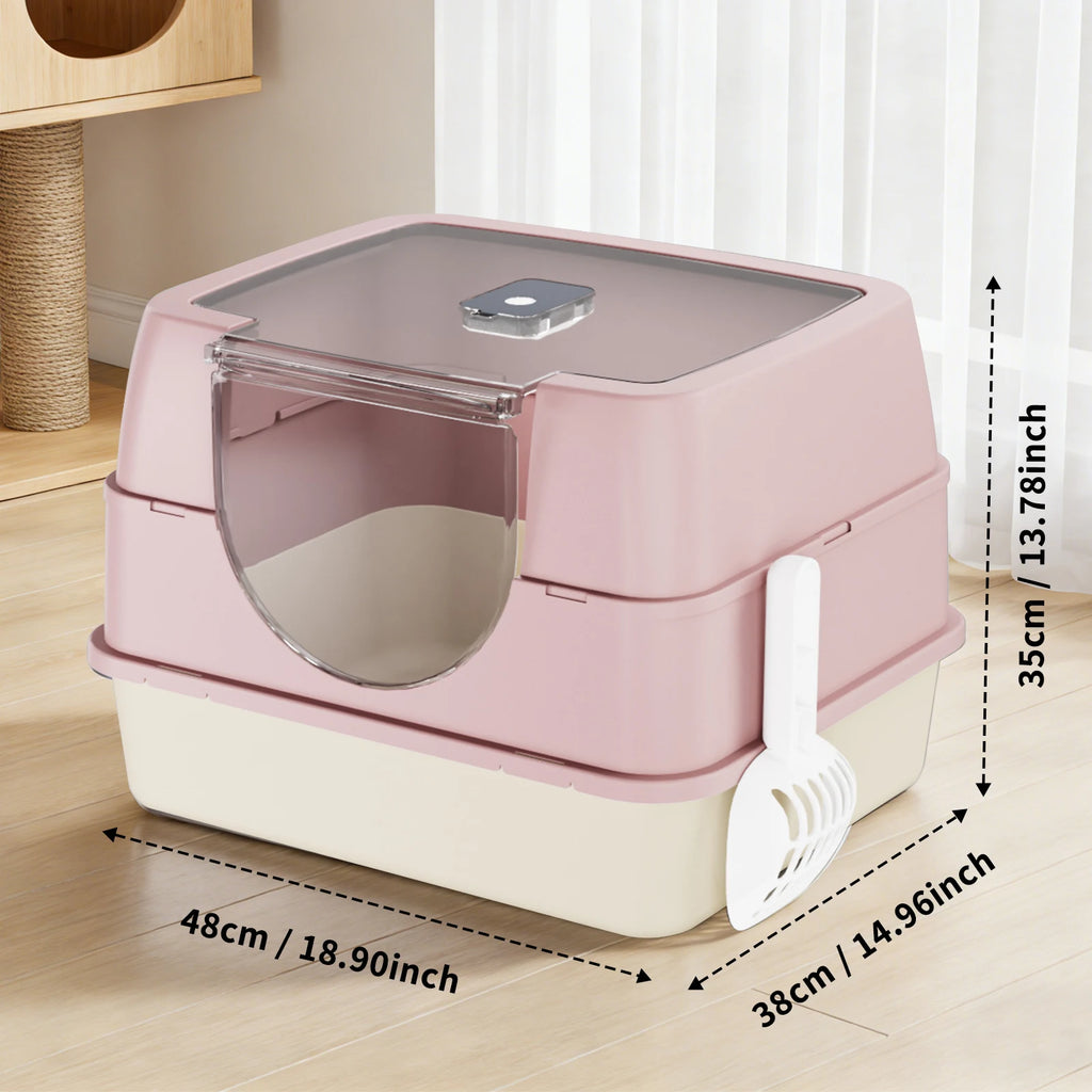 Stainless Steel Litter Box with Lid