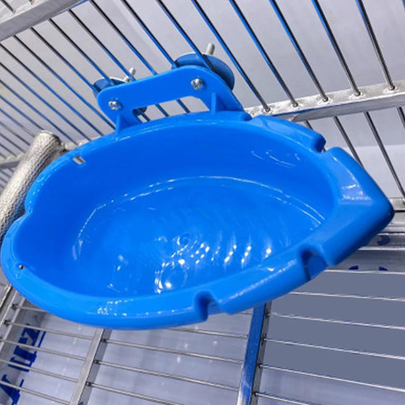 Parrot Multifunction Creative Blue Bathtub Animal Cage