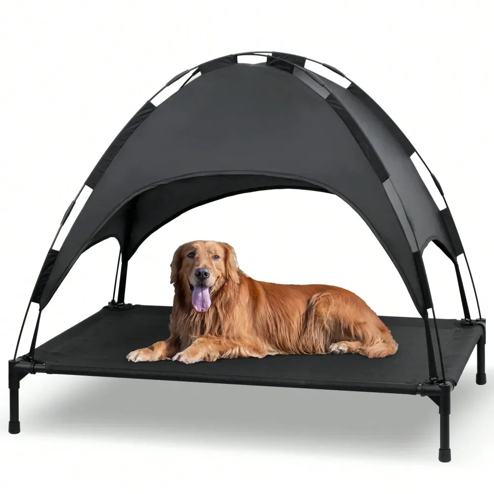Outdoor Dog Cot With Canopy