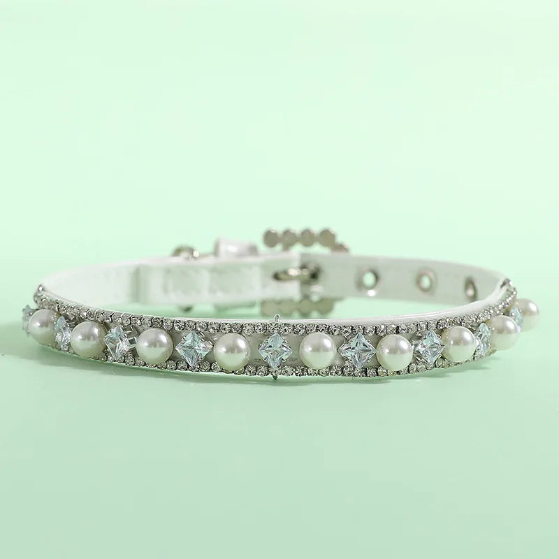 Luxury Pearl Necklace Rhinestone Collar