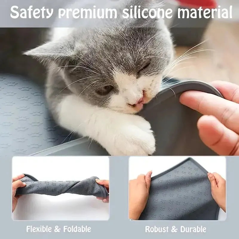 Foldable Pet Silicone Feeding Mat