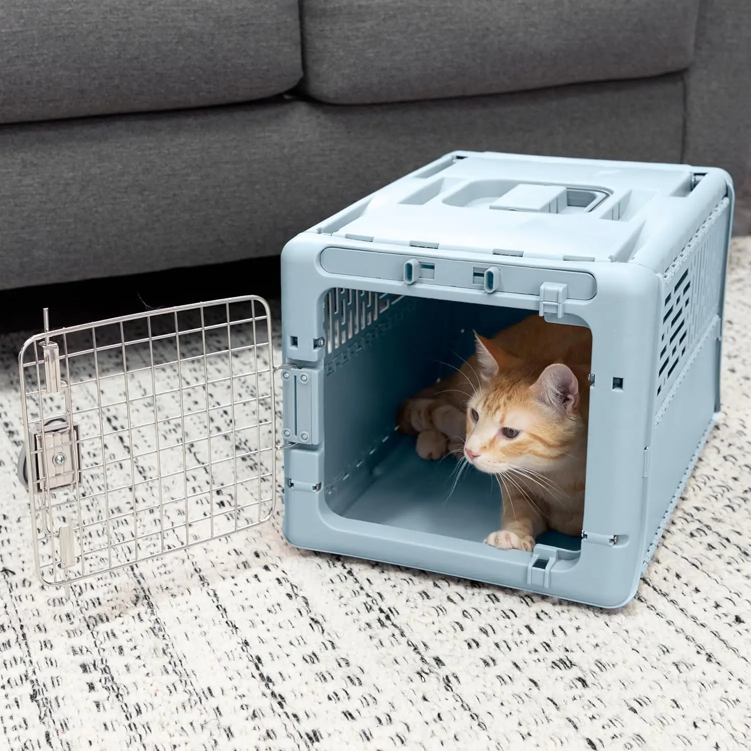 Collapsible Hard-Sided Pet Travel Carrier