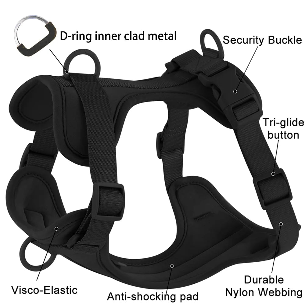 Adjustable Chest Strap Collars, Harnesses & Leashes