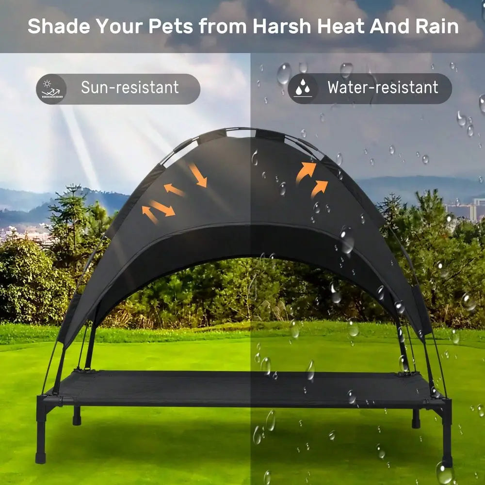 Outdoor Dog Cot With Canopy