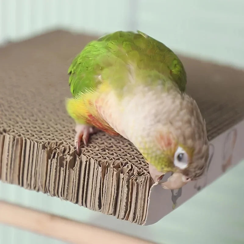Pet bird paper tearing toy