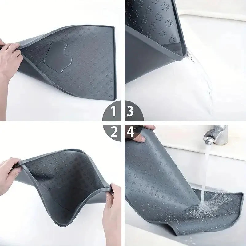 Foldable Pet Silicone Feeding Mat