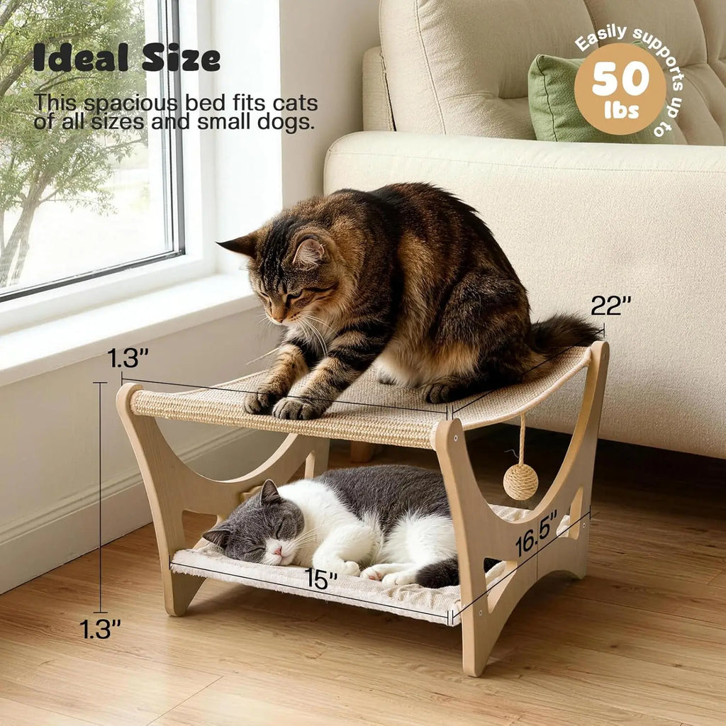 Hammock Bed with Scratching Mat