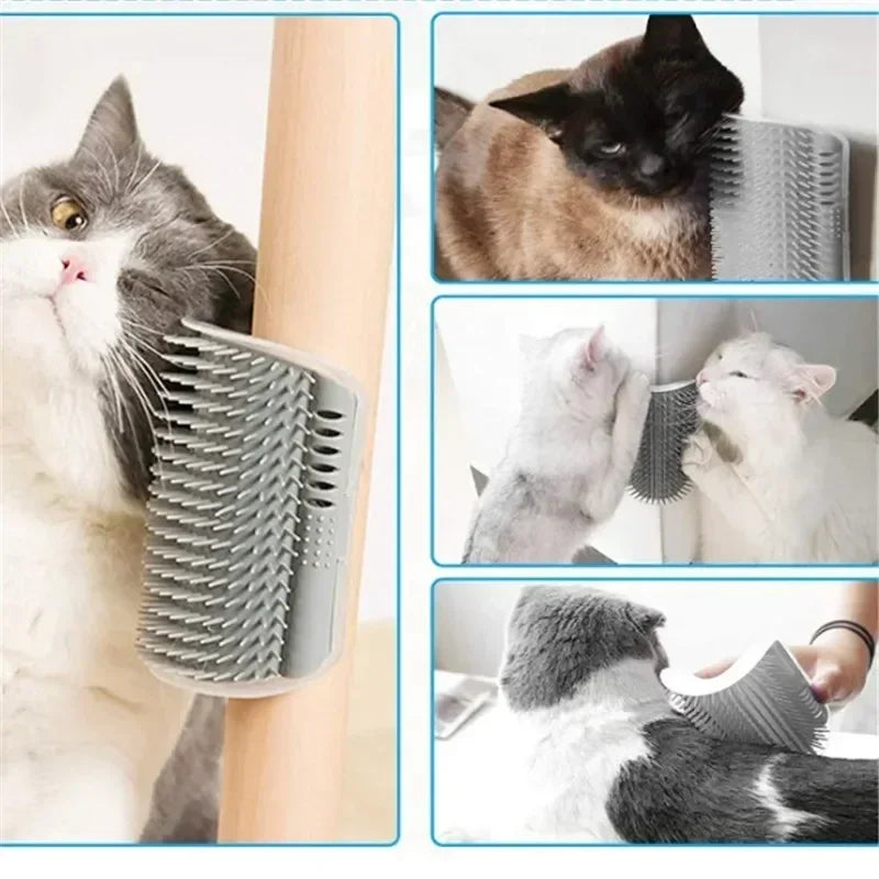 Cat corner brush comb, massage grooming
