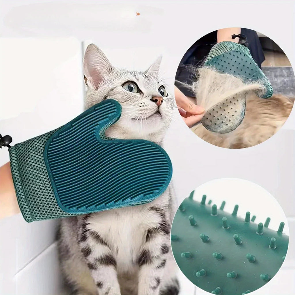 1pc 2 in 1 Hair Glove & Pet Fur Remover