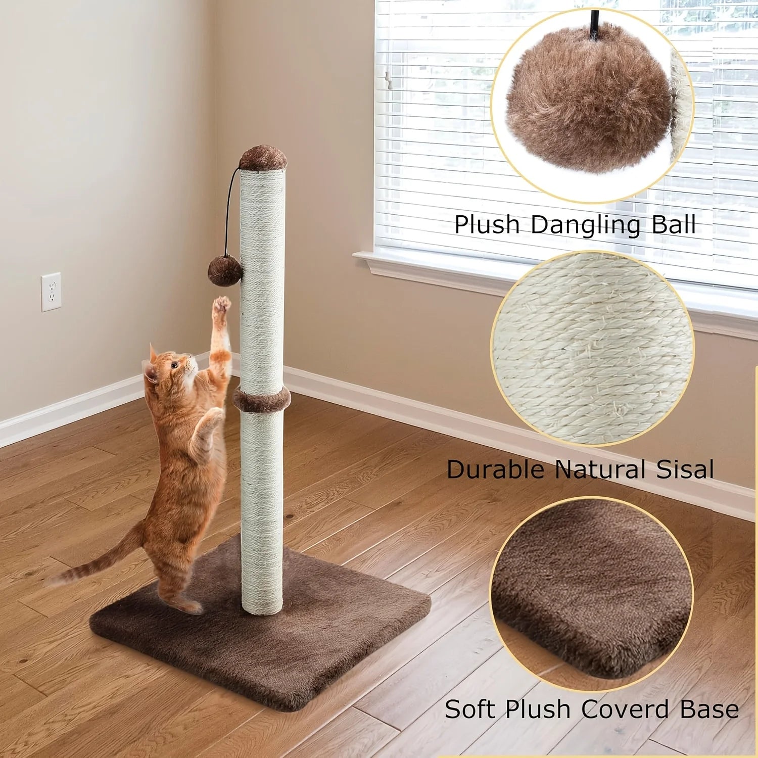 32" Tall Cat Scratching Post
