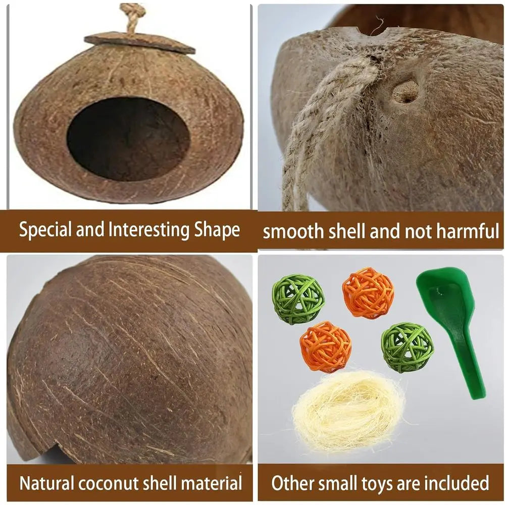 Coconut Shell Bird Nest