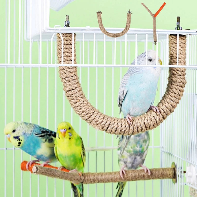 Bird Standing Rope Cage Accessorie
