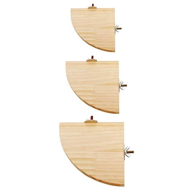 Bird Wood Perch Stand Platform