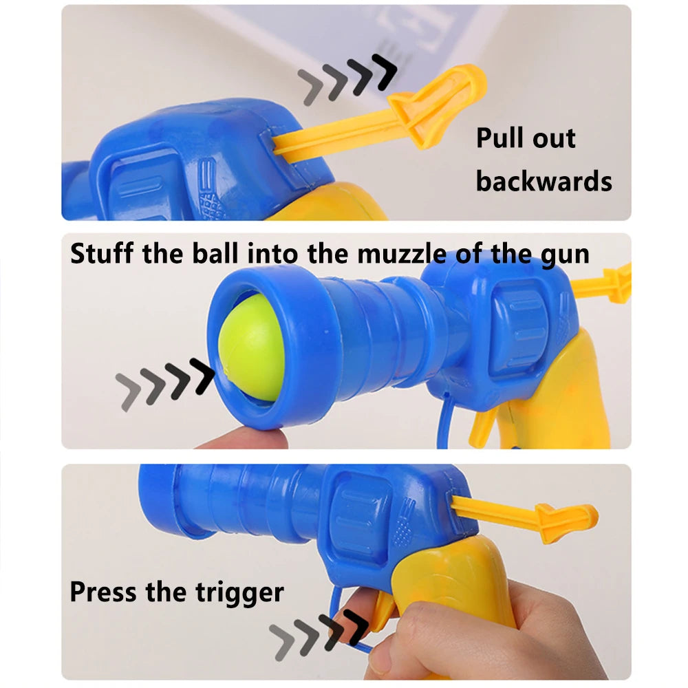 Cat Plush Ball Shooting Gun
