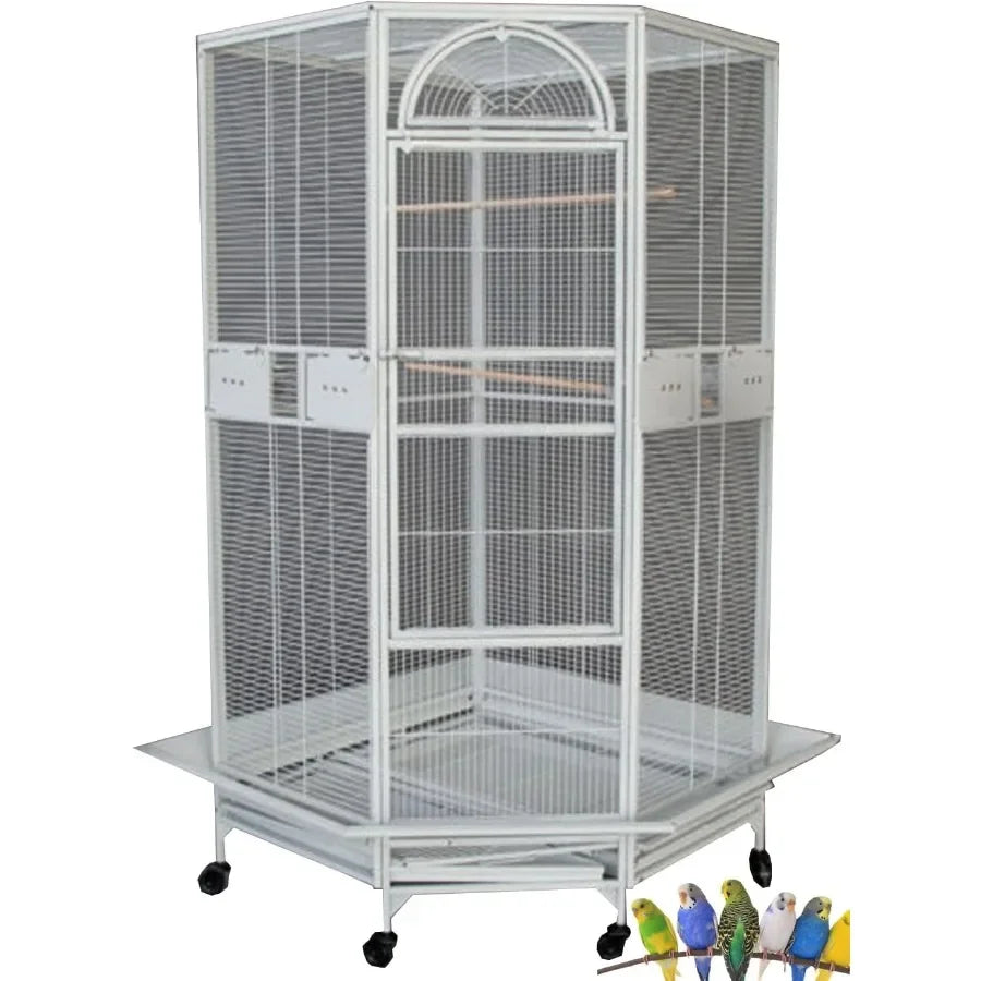 Large Corner Bird Flight Breeding Rolling Cage
