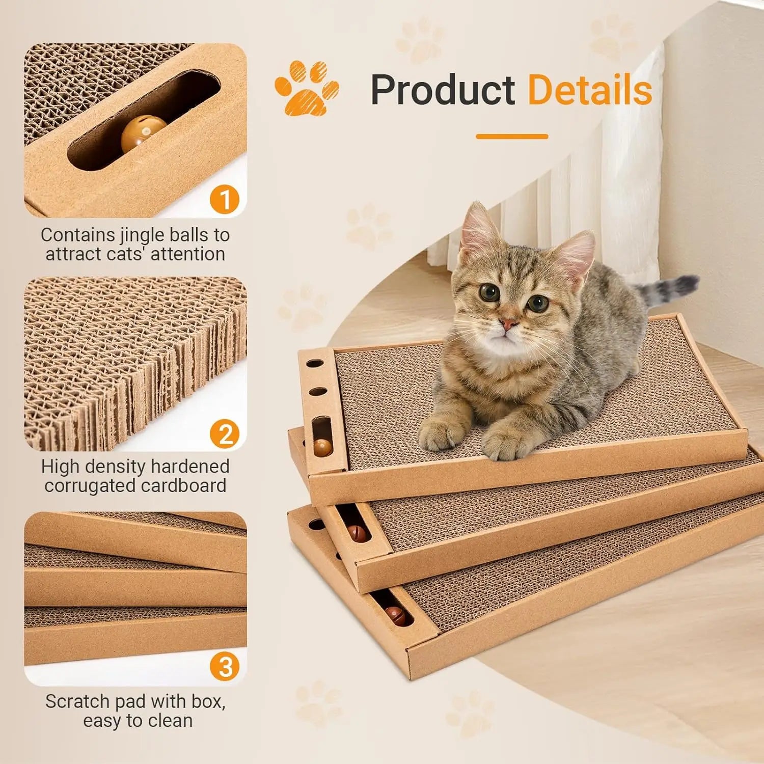 6 Pcs Cat Scratching Board