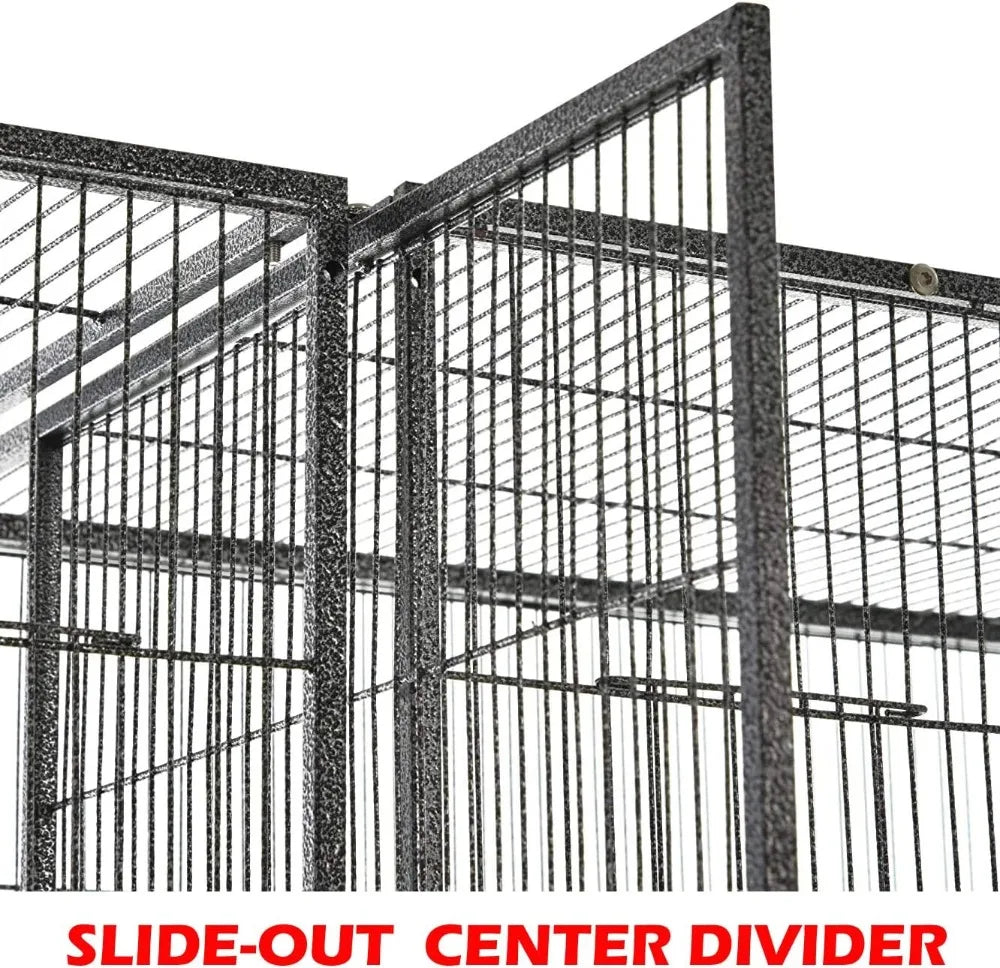 Large Double Flight Bird Cage with Center Divider