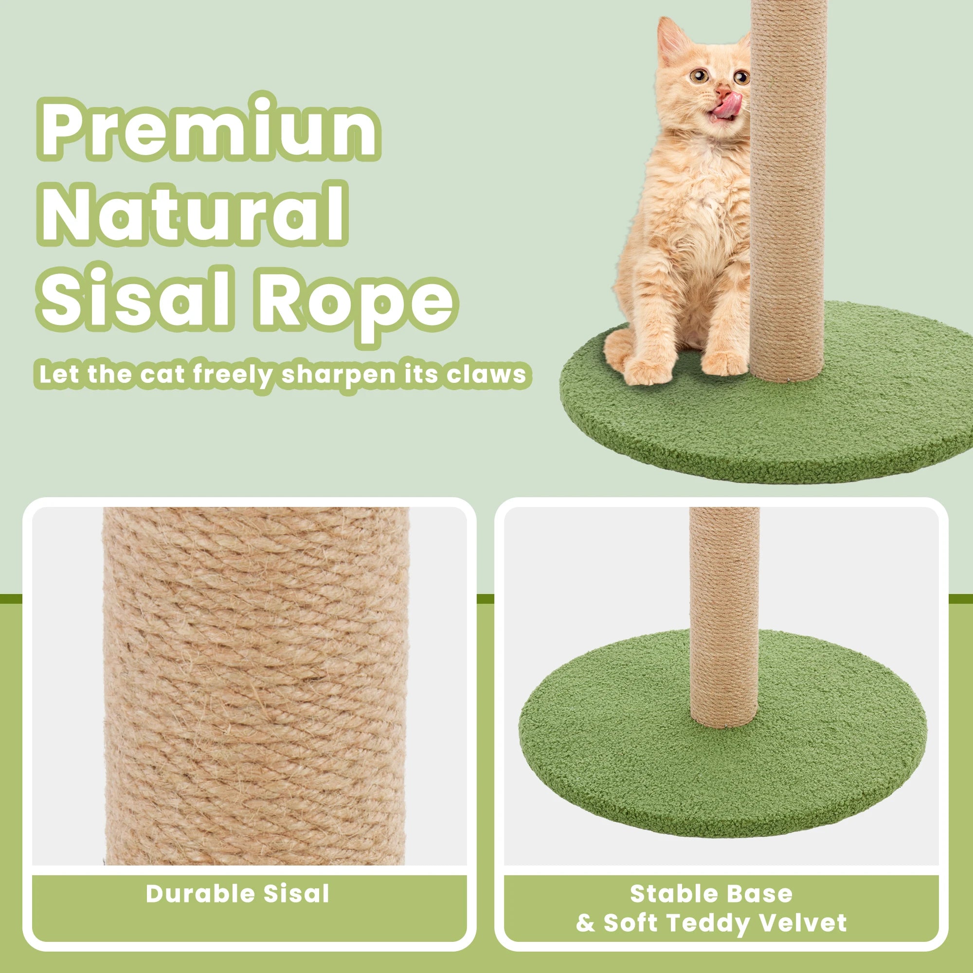 33In Tall Cat Scratching Post