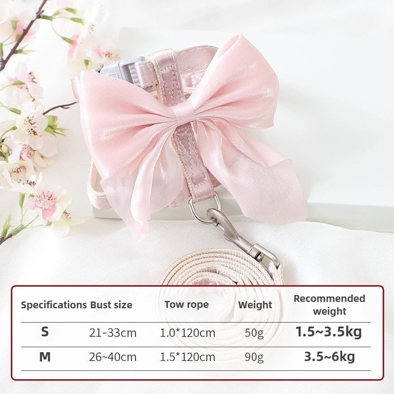 Adjustable Pet Harness with Traction Rope