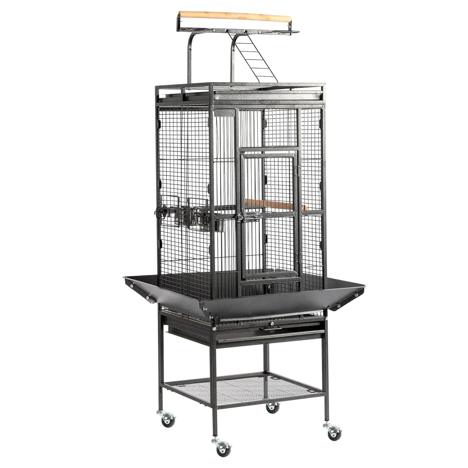 Wrought Iron Bird Cage with Playtop
