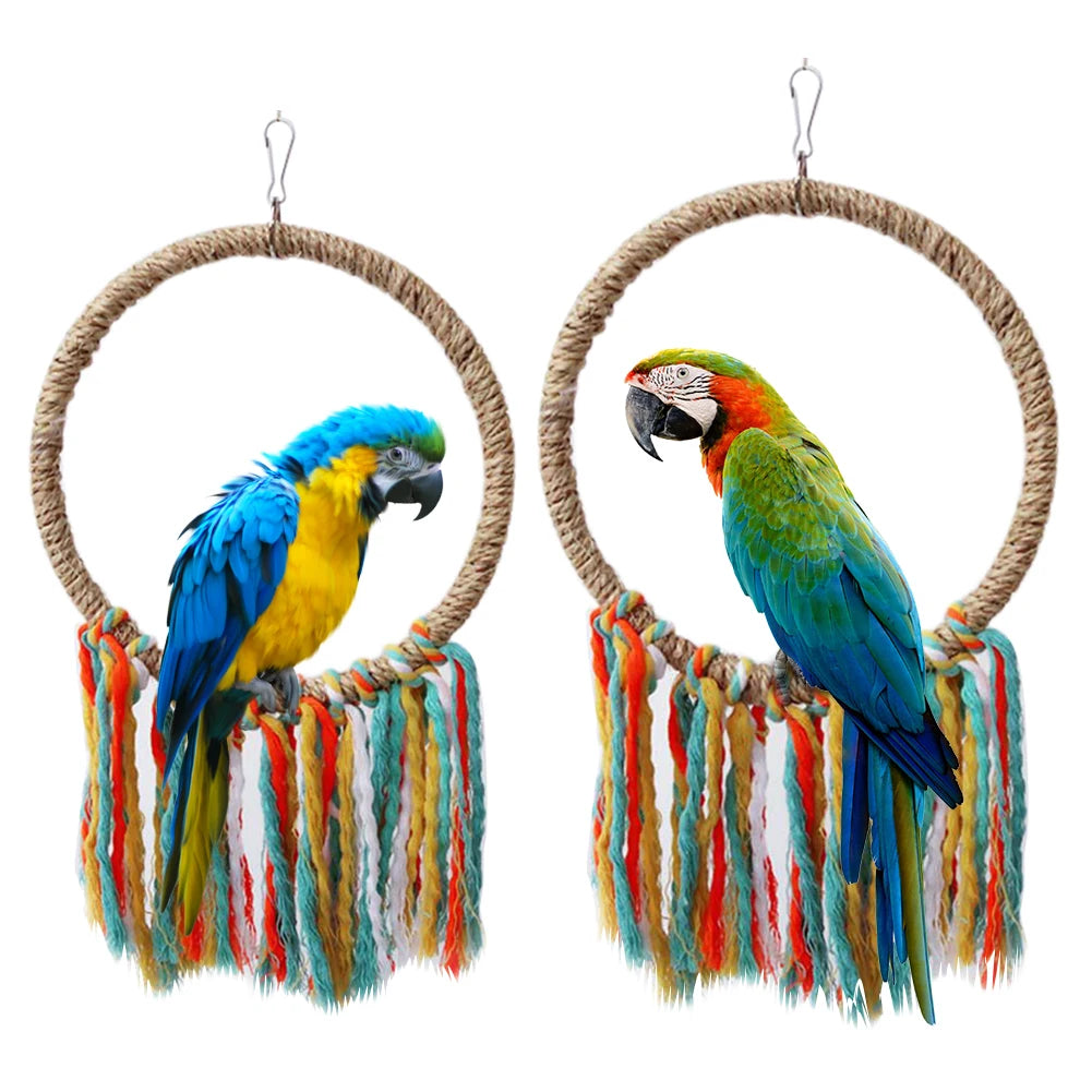 Parrot Toy Cotton Rope Circle