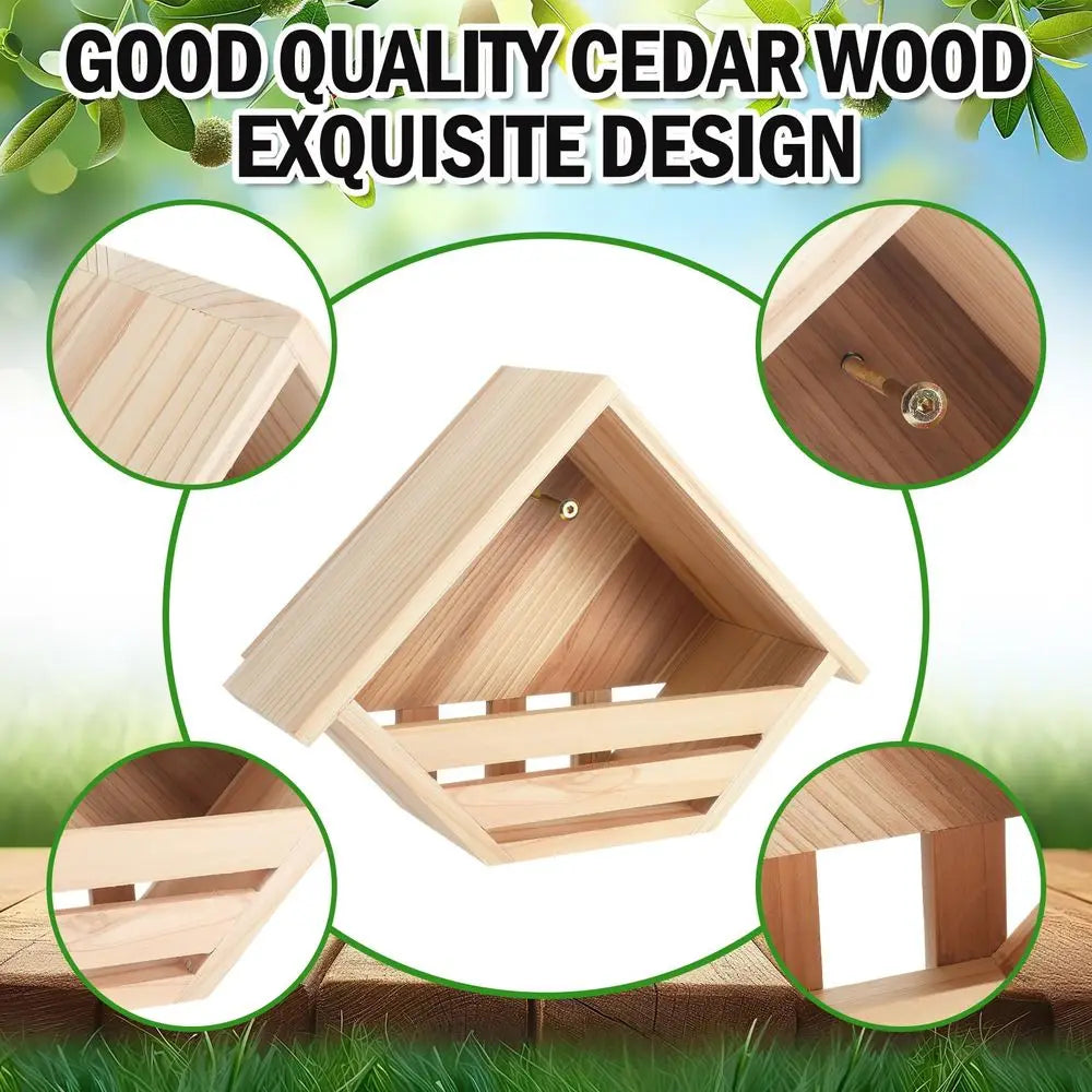 2 Pcs Cedar Dove Nesting Box