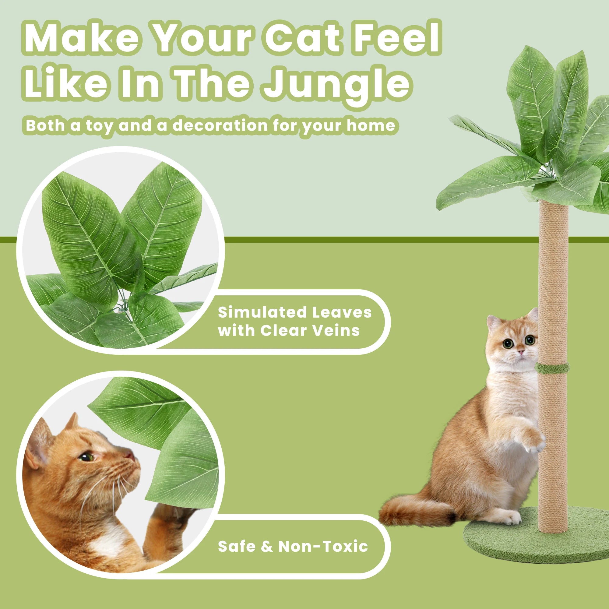 33In Tall Cat Scratching Post