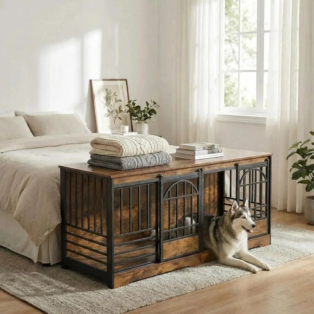 Extra Large Double Dog Crate Furniture