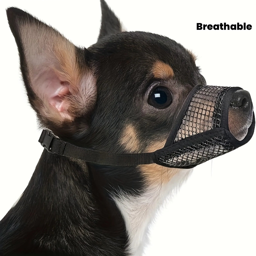 Anti-Biting, Mesh Muzzle for Short Snout