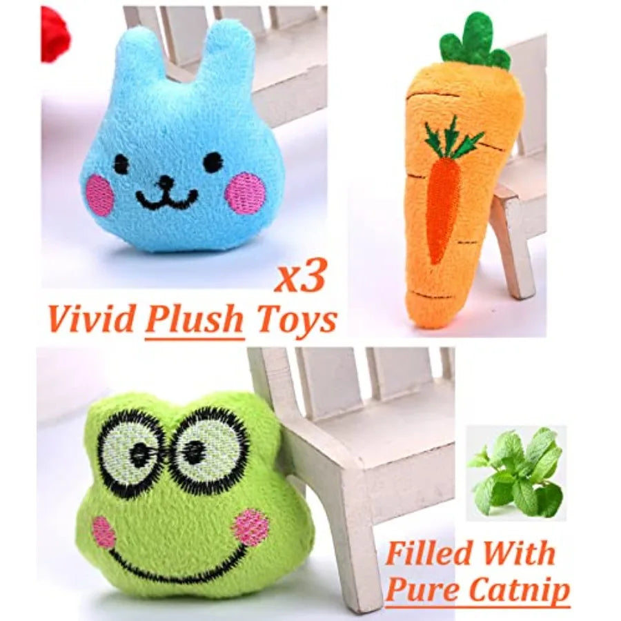 12 Pack Catnip Toys