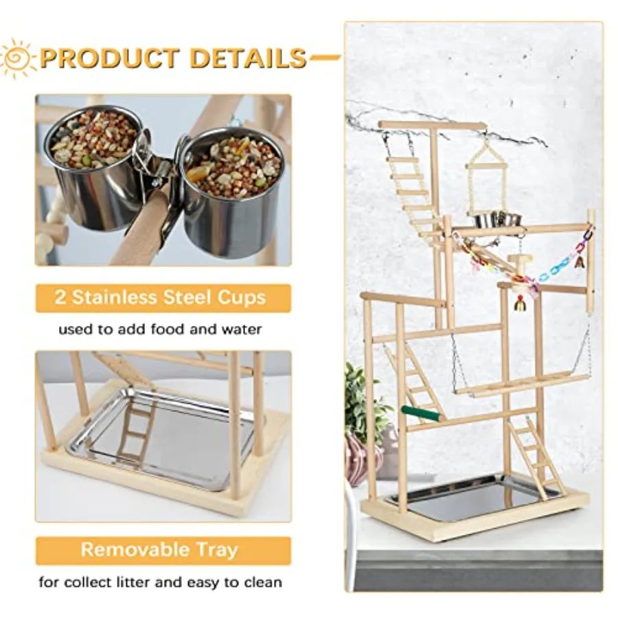Pet Parrot Playstand