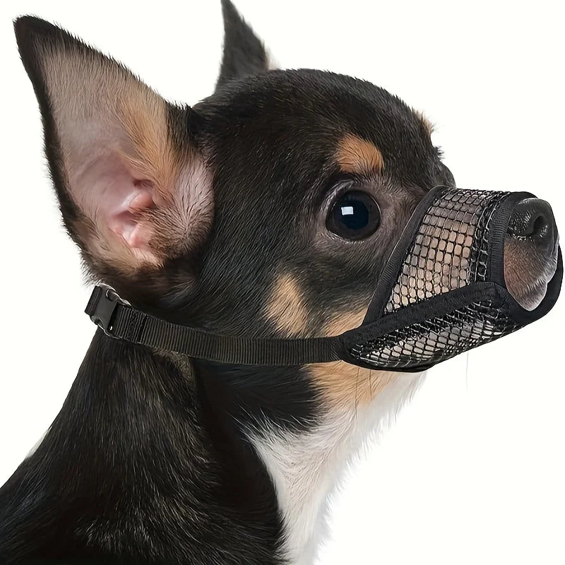 Anti-Biting, Mesh Muzzle for Short Snout