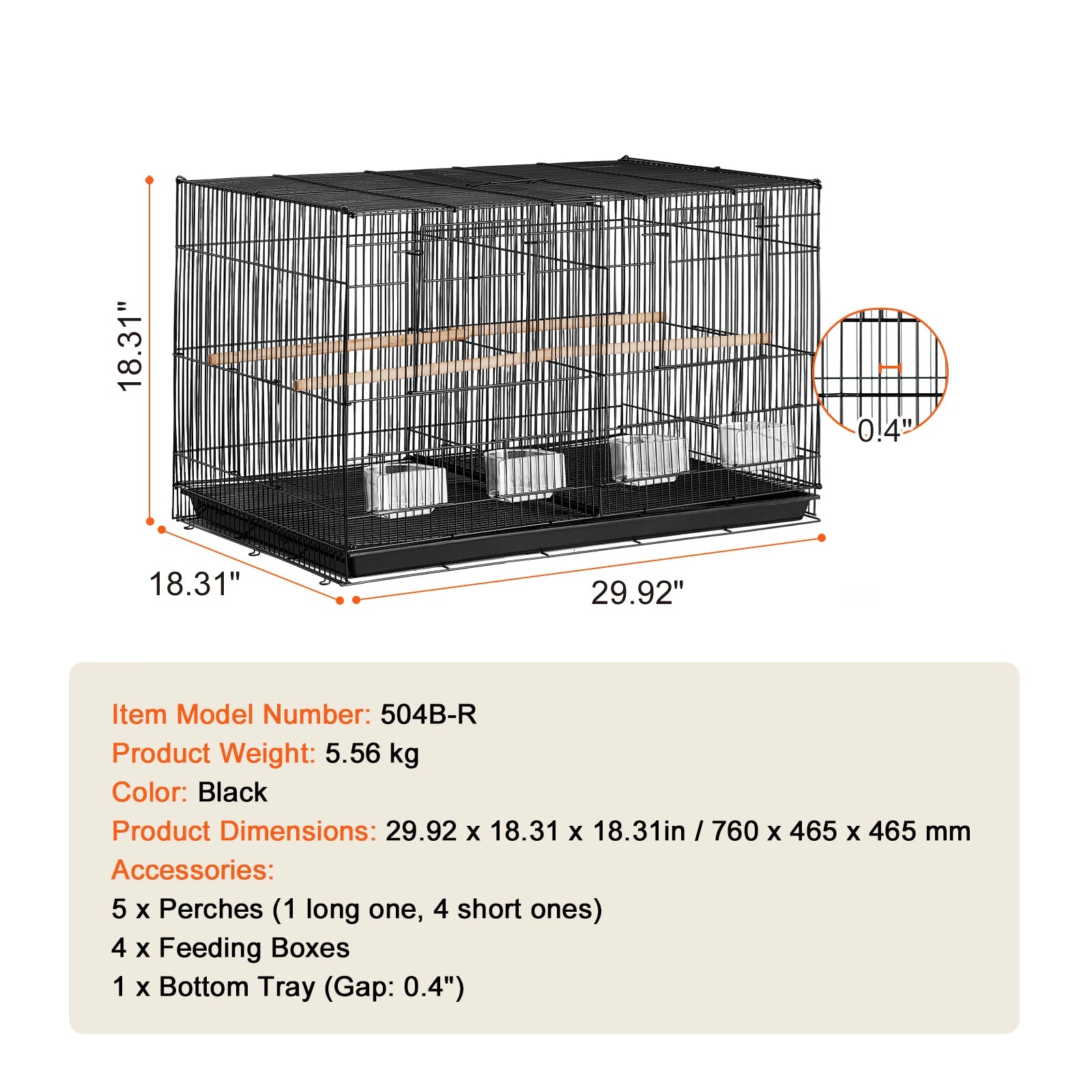 Divided Small Animal Cage