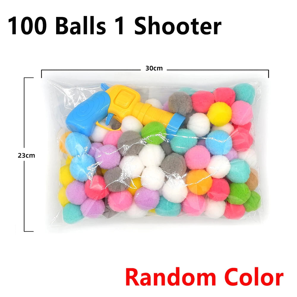 Cat Plush Ball Shooting Gun