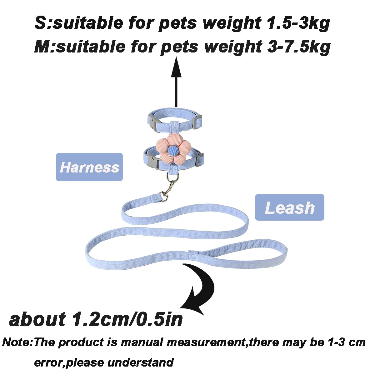 Harness and Leash Sets Adjustable