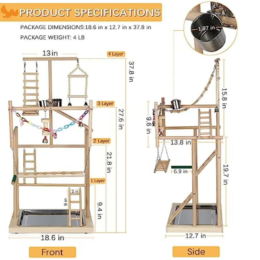 Pet Parrot Playstand