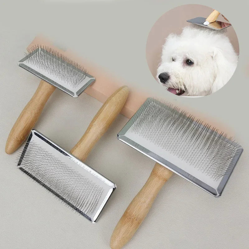 Solid Wood Pet Comb Hair Remover
