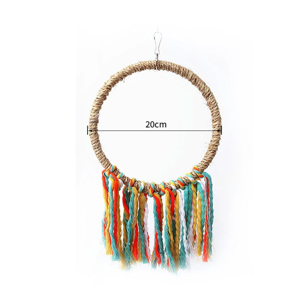 Parrot Toy Cotton Rope Circle