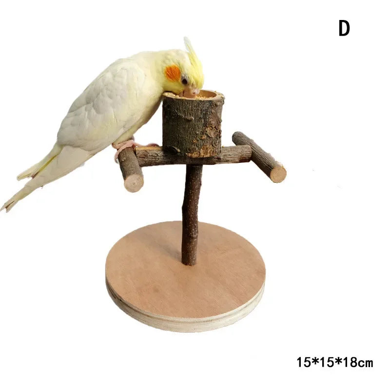 Solid Wood Parrot Training Bird Stand